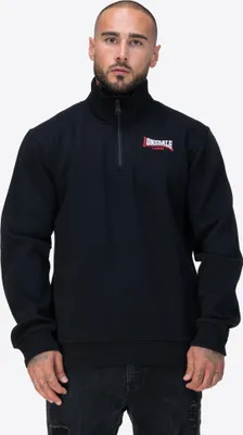 Obrázok produktu pre Pánska mikina so štvrtkovým zipsom regular fit GRYFFIDAM Black/White/Red 3XL Lonsdale