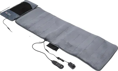 Produktbild von Massagematte, abnehmbares Nackenpolster, Vibrationsfunktionen, Grau, EU-Stecker