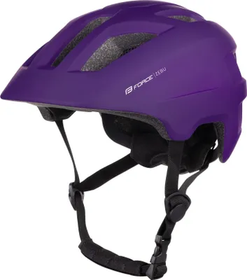 Produktbild von Force Kinderhelm Zebu mit Blinklicht Violett Größe XS-S