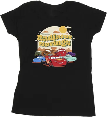 Produktbild von Disney - "Cars Radiator Springs" T-Shirt für Damen BI14028 (M) (Schwarz)