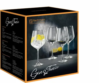 Obrázok produktu pre Nachtmann Celebration Gin & Tonic, Kokteilové poháre, 640 ml, Sklo, Priehľadná, 4 kusov, 85 mm