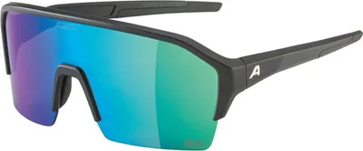 Zdjęcie produktu dla Okulary przeciwsłoneczne Alpina Ram HR Q-Lite czarny mat, soczewki jadeitowe, lustrzane, Cat.3