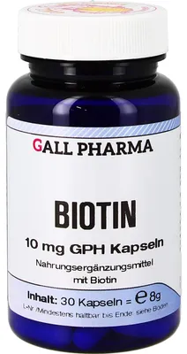 Produktbild von GALL PHARMA Biotin 10 mg GPH Kapseln, 30 St. Kapseln