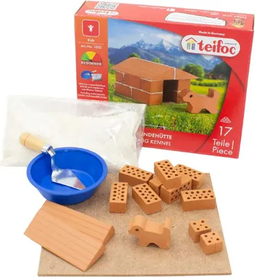 Produktbild von teifoc Steinbaukasten 1002 - Hundehütte