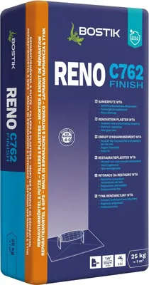 Produktbild von Bostik Reno C762 Finish Sanierputz WTA weiß 25kg Sack Universalputz