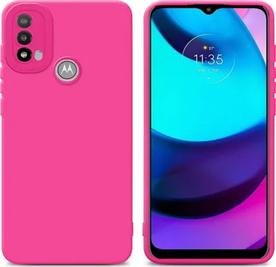 Zdjęcie produktu dla Pokrowiec Cadorabo do Motorola MOTO E20 z różowym silikonowym etui TPU na telefon komórkowy