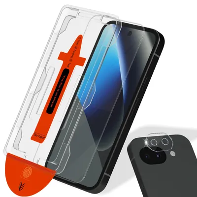 Produktbild von 1-Pack Google Pixel 10a Displayschutzfolie & 1-Pack Kameraschutz - Gehärtetes Glas | [Automatische Installation] - Blasenfrei