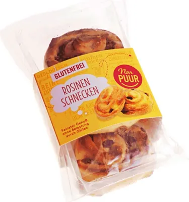 Obrázek produktu pro Rosinenschnecken glutenfrei 3 Stk. 170g, 6er Pack