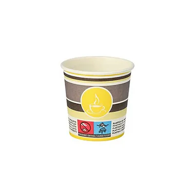Produktbild von Papstar Trinkbecher aus Pappe Serie To Go 100 ml 6 x 6 cm 80 Stück
