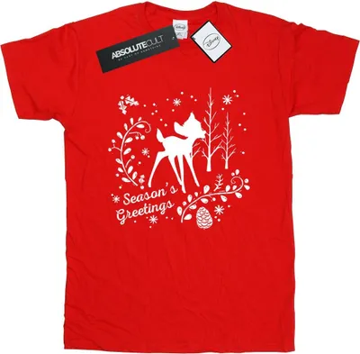 Produktbild von Disney - "Christmas Greetings" T-Shirt für Damen BI16746 (XXL) (Rot)
