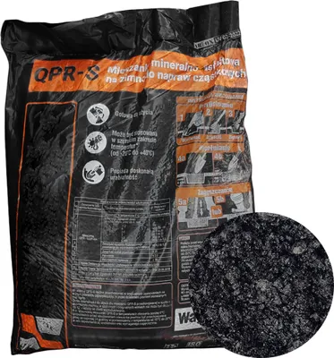 Produktbild von Budomex Kaltasphalt, Mineral-Asphalt-Mischung, für die Reparatur von Straßenbelägen, 25 kg