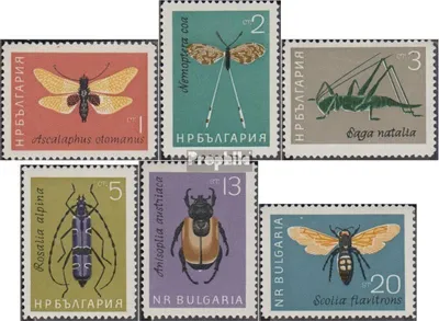 Produktbild von Briefmarken Bulgarien 1964 Mi 1446-1451 (kompl.Ausg.) postfrisch Insekten