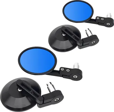 Immagine prodotto di 2x specchio manubrio moto / specchietto retrovisore con ECE RL4 coppia nero