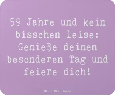 Produktbild von Mr. & Mrs. Panda Mouse Pad Spruch 59. Geburtstag Feier - Lavendeltraum - Geschenk, 59 Jahre, Happy Birthday, Mousepad, laptop, computer, pc mausunterlage, feiere dich