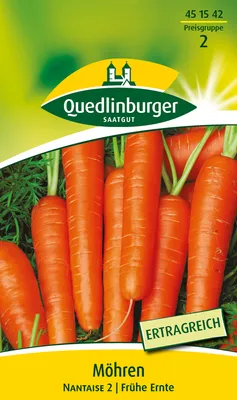 Produktbild von Quedlinburger Saatgut - Möhren Nantaise 2 - Samen - 451542