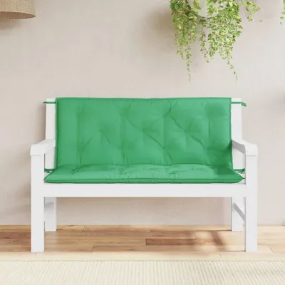 Obrázek produktu pro Praktické polštáře na zahradní lavici 2 ks. Zelené 120x50x7 cm Oxfordská tkanina - Polštáře na zahradní nábytek ,designový nábytek 7120874 1bal