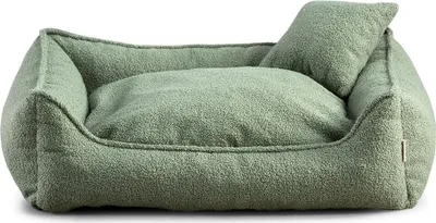 Produktbild von Bear Hundebett Kleine Hunde - Hundekissen Waschbar - Inklusive kleines Kissen - Farb- und Größenwahl (XXL - 110x90, Grün)