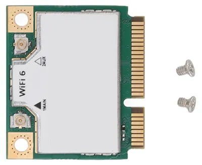 Obrázok produktu pre Bezdrôtová sieťová karta s rýchlosťou 574 Mb/s v pásme 2,4 GHz a 2400 Mb/s v pásme 5 GHz, formát Mini PCIe, kompatibilná s Windows 10 a 11 (64-bitová verzia), pre notebooky a stolné počítače