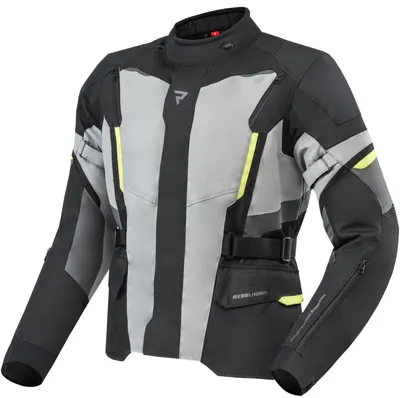 Obrázek produktu pro REBELHORN Scout Motocyklová bunda textilní pánská černá šedá žlutá L