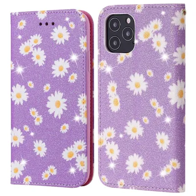 Produktbild von König Design Hülle kompatibel mit Apple iPhone 12 / 12 Pro Kunstleder Handyhülle - Handy Case Violett
