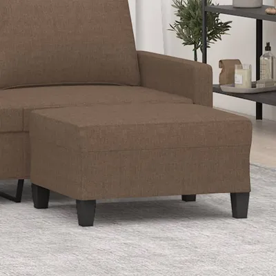 Produktbild von Stabli Sitzhocker|Fußbank Fußhocker Braun 70x55x41 cm Stoff|Sitztruhe Polsterhocker53709