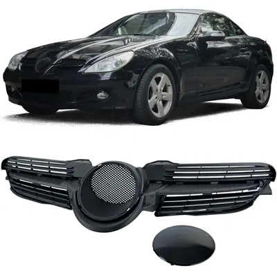 Immagine prodotto di Griglia anteriore nera per Mercedes-Benz SLK R171, modello pre-restyling, dal 2004 al 2007