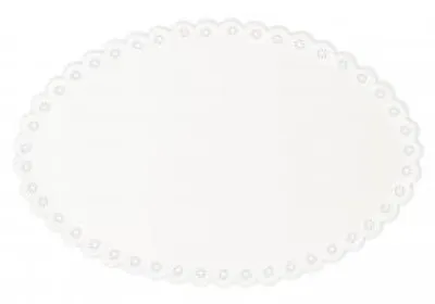 Immagine prodotto di H&H Set Di Metallo Bianco Con Decoro Cm 39X26