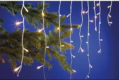 Immagine prodotto di EGB LED pioggia di ghiaccio catena luminosa 140 LED cavo trasparente 4027236043478