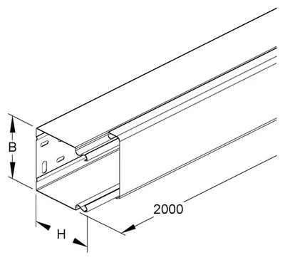 Produktbild von 2 Meter Niedax LFK-Kanal LLK 80.080
