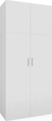 Produktbild von Vicco Aktenschrank Frank, 80 x 182.4 cm, Weiß