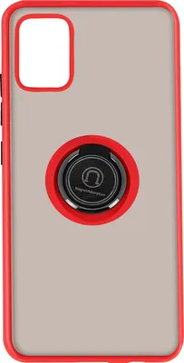 Immagine prodotto di Avizar, custodia protettiva Galaxy A51 resistente agli urti con anello magnetico, finitura opaca, rosso