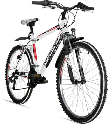 Produktbild von Bergsteiger Denver 26 Zoll Mountainbike, geeignet ab 155 cm,  18 Gang-Schaltung, Licht, Schutzblech, Gabel-Federung