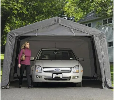 Obrázek produktu pro ShelterLogic fóliový stan garážový přístřešek šedý 490x370x260 cm