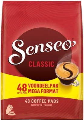 Image de SENSEO Dosettes de café Classic Senseopads 48 boissons Dosettes XXL Paquet économique