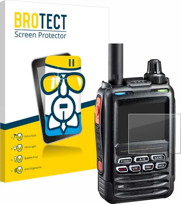 Produktbild von BROTECT Schutzglas für Yaesu FT-5DE/DR Schutzfolie Panzer Folie Glas Display Schutz klar