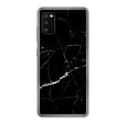 Produktbild von MuchoWow® Handyhülle Schutzhülle Hülle für Samsung Galaxy A41 Marmor - Schwarz - Marmoroptik - Weiß - Luxus - Stein Silikon Softcase Handy Hülle - Mobiltelefon
