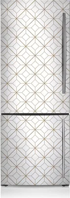 Produktbild von Kühlschrank Aufkleber Kühlschrankmagnete Dekoration Kühlschrankfolie 60x205 cm - Geometrisch