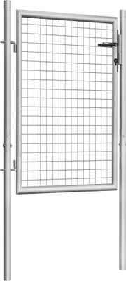 Produktbild von vidaXL Gartentor verzinkter Stahl 100 x 100 cm Silber