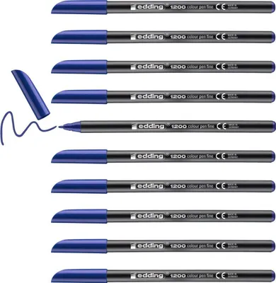 Zdjęcie produktu dla 10 edding 1200 Filzstifte blau