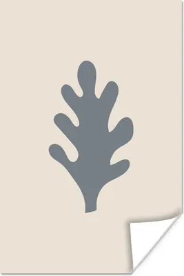 Produktbild von MuchoWow® Poster Pastell - Blätter - Farbe 80x120 cm - Papierdruck