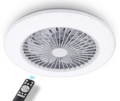 Produktbild von Aigostar Deckenventilator mit LED-Beleuchtung, Fernbedienung, DC-Motor, 40W