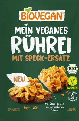 Produktbild von Biovegan Mein veganes Rührei mit Speck-Ersatz 50g