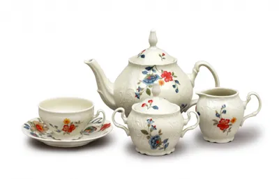 Obrázek produktu pro Thun 1794 Bernadotte, čajová souprava, slonová kost, květiny, Thun, 15 d.