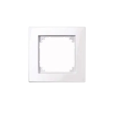 Image de Merten 515125 Cadre M-PLAN, simple, blanc actif brillant