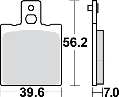 Image de Plaquettes de frein avant pour Moto Guzzi Tornello 200, année de fabrication 1970 - Plaquettes de frein TRW - Neuf
