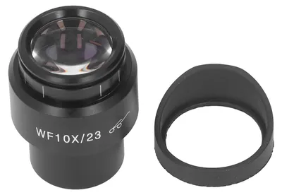 Zdjęcie produktu dla Interfejs 30 mm, szerokokątny obiektyw mikroskopu, WF10X/23 dioptrii, regulowany okular z osłoną