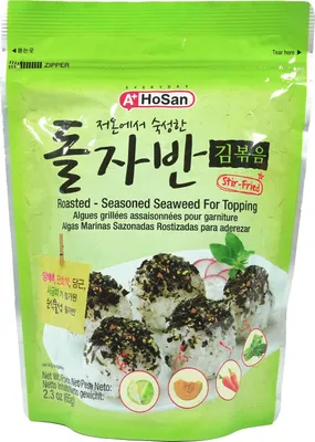 Produktbild von Hosan Gewürzter Seetang für Toppings 65g