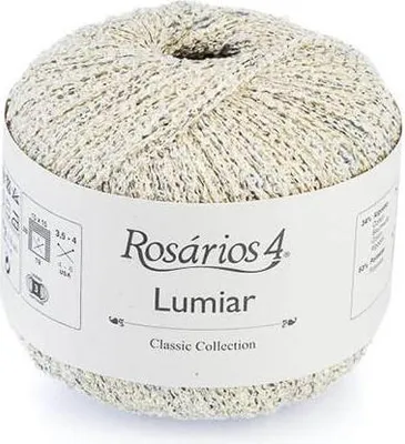 Produktbild von Rosarios 4 Lumiar: Hochwertige Fantasiegarn aus Portugal, ideal für elegante Strickprojekte.