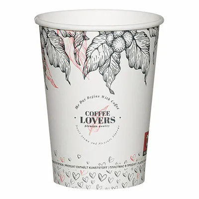 Produktbild von 50x Kaffeebecher CoffeeToGo Pappbecher Design COFFEE LOVERS 300ml