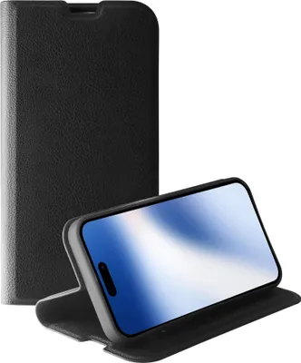 Produktbild von ViVanco™Premium Wallet, Book Cover für iPhone 15, Geldbörsenhülle, Apple, iPhone 15, 15,5 cm (6.1"), Schwarz